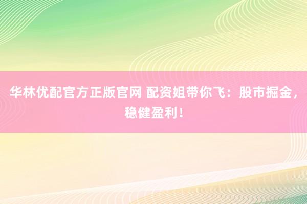 华林优配官方正版官网 配资姐带你飞：股市掘金，稳健盈利！