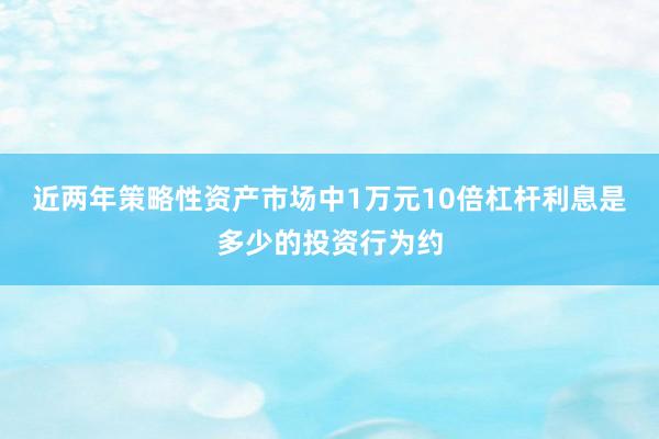 近两年策略性资产市场中1万元10倍杠杆利息是多少的投资行为约